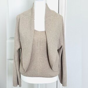 Matching Set! White House Black Market Bolero Sweater with Shell Size Small